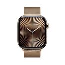 Apple watch series 10 gps + cellular 42mm gold titanium case with gold milanese loop,  SmartWatch-uri | electropc.ro