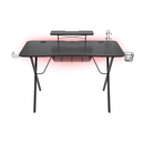 Birou gaming genesis holm 300, mdf, suporta pana la 60kg, iluminare rgb, negru,  Birouri gaming | electropc.ro
