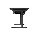 Birou gaming genesis holm modular 160, material lemn/metal, reglabil pe inaltime 70 - 90 cm, iluminare rgb, management cabluri, negru,  Birouri gaming | electropc.ro