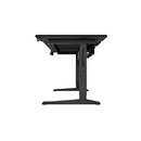 Birou gaming genesis holm modular 160, material lemn/metal, reglabil pe inaltime 70 - 90 cm, iluminare rgb, management cabluri, negru,  Birouri gaming | electropc.ro