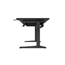Birou gaming genesis holm modular 160, material lemn/metal, reglabil pe inaltime 70 - 90 cm, iluminare rgb, management cabluri, negru,  Birouri gaming | electropc.ro