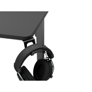Birou gaming genesis holm modular 160, material lemn/metal, reglabil pe inaltime 70 - 90 cm, iluminare rgb, management cabluri, negru,  Birouri gaming | electropc.ro