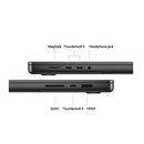 Macbook pro 16.2"/apple m4 max (cpu 14-core, gpu 32-core, neural engine 16-core)/36gb/1tb - space black - int kb,  Laptopuri | electropc.ro