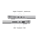 Macbook pro 16.2"/apple m4 max (cpu 16-core, gpu 40-core, neural engine 16-core)/48gb/1tb - silver - int kb,  Laptopuri | electropc.ro
