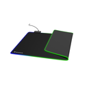 Mousepad genesis boron 500 xxl, iluminare rgb, material cauciuc + textil, dimensiuni 800x400x4 mm, negru,  Mousepad | electropc.ro