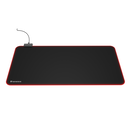 Mousepad genesis boron 500 xxl, iluminare rgb, material cauciuc + textil, dimensiuni 800x400x4 mm, negru,  Mousepad | electropc.ro