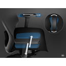 Scaun gaming genesis astat 700 g2, material textil, reglabil pe inaltime, greutate maxima suportata 120 kg, inaltime scaun reglabil 44.5- 51.5 cm, tesatura mesh pureflow™ plus, tetiera si cotiere ajustabile 3d, negru,  Scaune gaming | electropc.ro