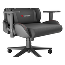 Scaun gaming genesis nitro 550 g2, material synthetic pu + textil, reglabil pe inaltime, greutate maxima suportata 150 kg, inaltime scaun reglabil 46.5 - 53.5 cm, spatar ajustabil 150°, dimensiuni roti 60mm, negru,  Scaune gaming | electropc.ro