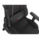 Scaun gaming genesis nitro 550 g2, material synthetic pu + textil, reglabil pe inaltime, greutate maxima suportata 150 kg, inaltime scaun reglabil 46.5 - 53.5 cm, spatar ajustabil 150°, dimensiuni roti 60mm, negru,  Scaune gaming | electropc.ro
