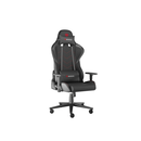 Scaun gaming genesis nitro 550 g2, material synthetic pu + textil, reglabil pe inaltime, greutate maxima suportata 150 kg, inaltime scaun reglabil 46.5 - 53.5 cm, spatar ajustabil 150°, dimensiuni roti 60mm, negru,  Scaune gaming | electropc.ro