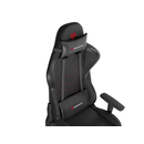 Scaun gaming genesis nitro 550 g2, material synthetic pu + textil, reglabil pe inaltime, greutate maxima suportata 150 kg, inaltime scaun reglabil 46.5 - 53.5 cm, spatar ajustabil 150°, dimensiuni roti 60mm, negru,  Scaune gaming | electropc.ro