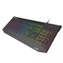 Tastatura gaming cu fir genesis lith 400, iluminare rgb, mecanism taste x-scissors, numar taste 104, lungime cablu 1.8m, dimensiuni 465 x 25 x 195 mm, negru,  Tastaturi | electropc.ro