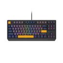 Tastatura gaming mecanica cu fir genesis thor 230 tkl, iluminare rgb, switch linear, switch model outemu panda, numar taste 87, 11 butoane multimedia, lungime cablu 1.6m, dimensiuni 363 x 155 x 39 mm, naval blue,  Tastaturi | electropc.ro