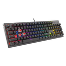 Tastatura gaming mecanica cu fir genesis thor 303, iluminare rgb, switch-uri red, 104 taste, 11 butoane multimedia, negru,  Tastaturi | electropc.ro