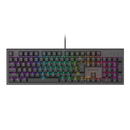 Tastatura gaming mecanica cu fir genesis thor 303, iluminare rgb, switch-uri red, 104 taste, 11 butoane multimedia, negru,  Tastaturi | electropc.ro