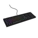 Tastatura gaming mecanica cu fir genesis thor 404 , iluminare rgb, switch-uri peach, 107 taste, 11 butoane multimedia, negru,  Tastaturi | electropc.ro