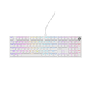 Tastatura gaming mecanica cu fir genesis thor 404, iluminare rgb, 107 taste, 11 butoane multimedia, alb,  Tastaturi | electropc.ro