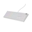 Tastatura gaming mecanica cu fir genesis thor 404, iluminare rgb, 107 taste, 11 butoane multimedia, alb,  Tastaturi | electropc.ro