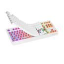 Tastatura gaming mecanica wireless genesis thor 230 tkl, iluminare rgb, 87 taste, 11 butoane multimedia, alb,  Tastaturi | electropc.ro