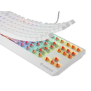 Tastatura gaming mecanica wireless genesis thor 230 tkl, iluminare rgb, 87 taste, 11 butoane multimedia, alb,  Tastaturi | electropc.ro