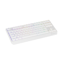 Tastatura gaming mecanica wireless genesis thor 230 tkl, iluminare rgb, 87 taste, 11 butoane multimedia, alb,  Tastaturi | electropc.ro