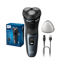 Aparat de ras philips shaver seria 3000 s3144/00, barbierit umed şi uscat, fara fir, capete 5d pivotante si flexibile, lame autoascutire, 60 min, capac de protectie, albastru intens, l x a x i (mm) 140x80x190,  Aparate de tuns | electropc.ro