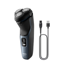 Aparat de ras philips shaver seria 3000 s3144/00, barbierit umed şi uscat, fara fir, capete 5d pivotante si flexibile, lame autoascutire, 60 min, capac de protectie, albastru intens, l x a x i (mm) 140x80x190,  Aparate de tuns | electropc.ro