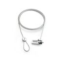 Cablu de securitate laptop natec, lungime cablu 180 cm, material metal, gri,  Cabluri periferice | electropc.ro
