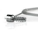 Cablu de securitate laptop natec, lungime cablu 180 cm, material metal, gri,  Cabluri periferice | electropc.ro