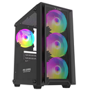 Carcasa pro gaming arrow mid tower argb negru,  Carcase | electropc.ro