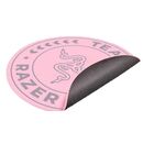 Covor de podea razer team, stratul superior: 100% catifea din poliester reciclat, stratul central: 100% material netesut reciclat, stratul inferior: strat de bază antiderapant din silicon, roz,  Periferice Diverse | electropc.ro