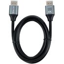 Cablu tellur high speed hdmi 2.0 4k, viteza 18gbps, plug-plug, tata- tata, lungime cablu 1.5m, negru,  Cabluri periferice | electropc.ro