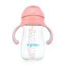 Cana cu pai tritan, roz, 300ml, u-grow,  Cani & Pahare & Accesorii Bebe | electropc.ro