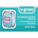 Cos depozitare jucarii , blue/roz, u-grow,  Mobilier camera copii | electropc.ro