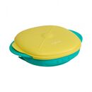 Farfurie silicon cu capac , galbena, u-grow,  Articole hranire bebelusi | electropc.ro