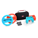 Pachet accesorii trust pentru conosola nintendo switch, pachetul contine: husa de transport, 2 x prinderi joy-con, 2 x volan, sticla securizata pentru switch, sticla securizata pentru switch oled, stand de incarcare, cablu usb-c-a, manual de utilizator,  Accesorii console & PC | electropc.ro