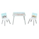 Set 2 scaune +birou cars, u-grow,  Mobilier camera copii | electropc.ro
