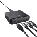 Statie de incarcare trust,  4 porturi: 1 x usb-a & 3 x usb-c, putere maxima 100w, compatibil cu laptop, tableta, smartphone, accessorii, negru,  Periferice Diverse | electropc.ro