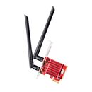 Cudy 5400mbps wi-fi 6e / bluetooth 5.2 pci express adapter with heatsink, intel ax210 module,2t2r, 2402mbps at 5ghz/6ghz + 574mbps at 2.4ghz, 802.11ax/ac/a/b/g/n, 2 detachable antennas, v2,  Routere Wireless | electropc.ro