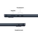 Macbook air 15.3" retina/apple m4 (cpu 10- core, gpu 10- core, neural engine 16- core)/32gb/1tb - midnight - int kb (2025),  Laptopuri | electropc.ro