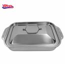 Tava inox cu capac 36.5x22x7 cm, zira, vanora home,  Tavi copt | electropc.ro