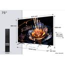 Televizor tcl mini led 75c61ks, 189 cm (75"), 4k, smart tv, negru,  Televizoare | electropc.ro