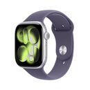 Apple watch series 11 gps 46mm silver aluminium case with purple fog sport band - m/l,  SmartWatch-uri | electropc.ro