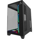 Carcasa aqirys titan mid tower argb negru, tempered glass, sloturi expansiune 7, drive bays: 1x3.5" 2x2.5", ventilatoare suportate: 10 (spate: 1x120mm, lateral: 3x120mm, sus: 3x120mm, jos: 3x120mm), ventilatoare incluse: 7 (spate: 1x120mm, lateral: 3x120m,  Carcase | electropc.ro