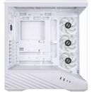 Carcasa lian li vector v100 rgb alb, tempered glass, sloturi expansiune 9, drive bays: 1x3.5" 1x2.5", ventilatoare suportate: 9, ventilatoare incluse: 4x120mm format placa de baza suportat: mini-itx, micro-atx, atx, lungime maxima placa video: 420mm, inal,  Carcase | electropc.ro