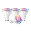 Smart wi-fi spotlight, dimmable, 4-pack spec: 2.4 ghz, ieee 802.11b/g/n, gu10 base, 220–240 v, 50/60 hz, 350 lm, 3.7 w, 2,200 k~6,500k, 16 million colors, beam angle 40° , 4 kwh / 1000h, lifetime up to 15,000 hrs, energy efficiency class e. feature: 16 mi,  Smart home | electropc.ro
