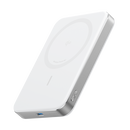Acumulator extern magnetic wireless anker maggo, 10000 mah, ultra-slim, qi2 15w, alb,  Baterii portabile | electropc.ro