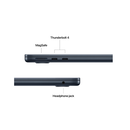 Macbook air 13.6" retina/apple m4 (cpu 10-core, gpu 10-core, neuralengine 16-core)/32gb/1tb - midnight - int kb (2025) 35w  (cto from  mc6c4ro/a),  Laptopuri | electropc.ro