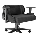 Scaun gaming genesis nitro 550 g2, material synthetic pu + textil, reglabil pe inaltime, greutate maxima suportata 150 kg, inaltime scaun reglabil 46.5 - 53.5 cm, spatar ajustabil 135°, dimensiuni roti 60mm, gri,  Scaune gaming | electropc.ro
