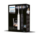 Set de doua periute sonice philips sonicare hx9914/69 diamond clean 9000 hx9914/69, 4 moduri de periere, 3 intensitati, 1 suport, 1 pahar, alb/negru/auriu,  Periute electrice de dinti | electropc.ro